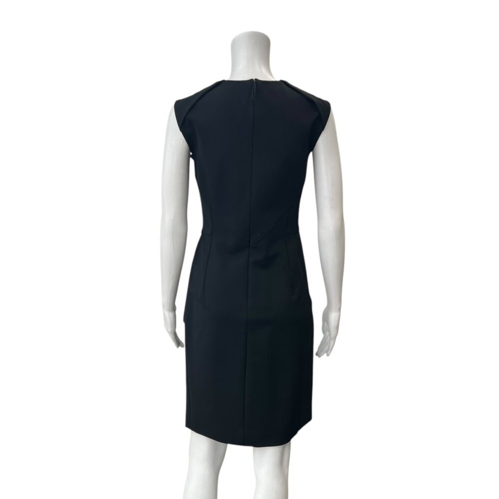 $1790 J. Mendel Black Layered Sheath Peplum Mini Dress size 6 View 6